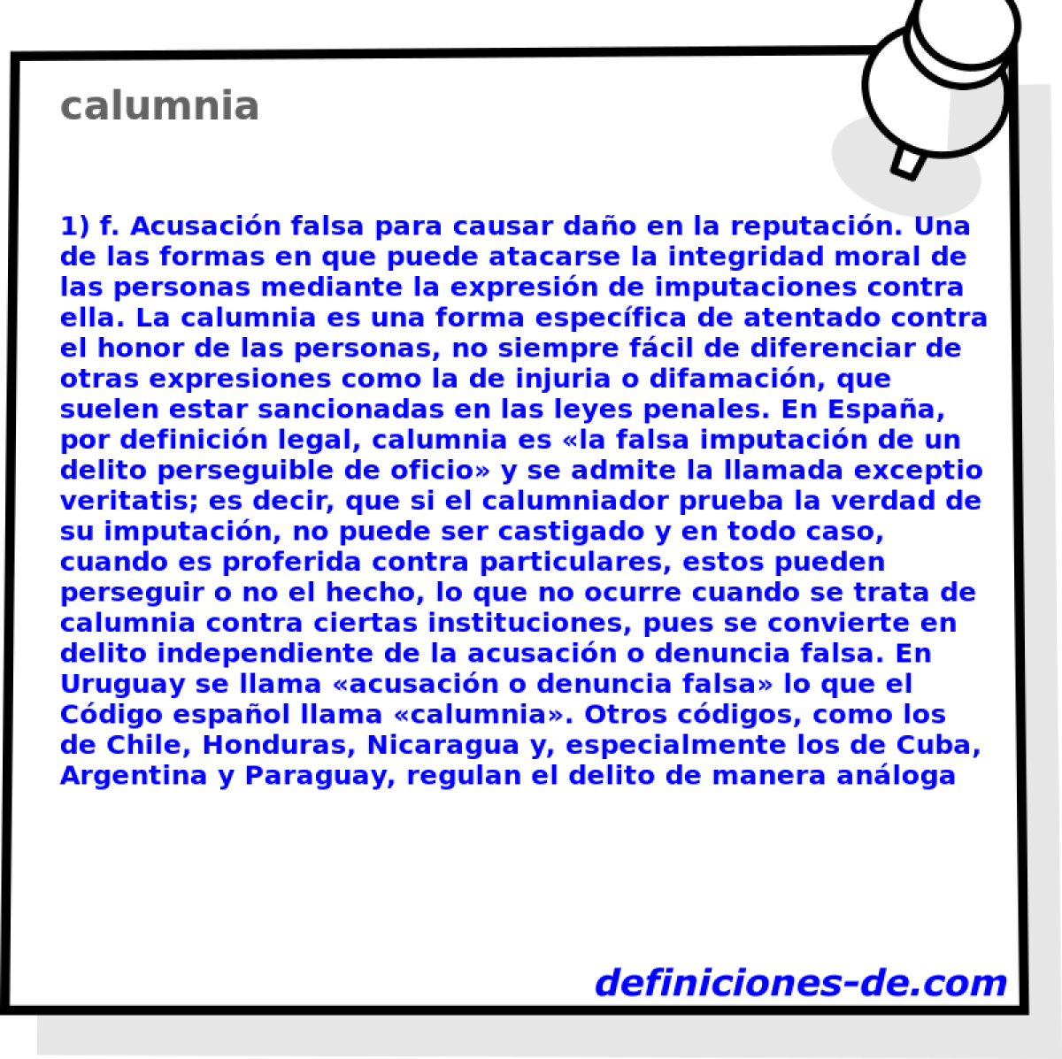calumnia 