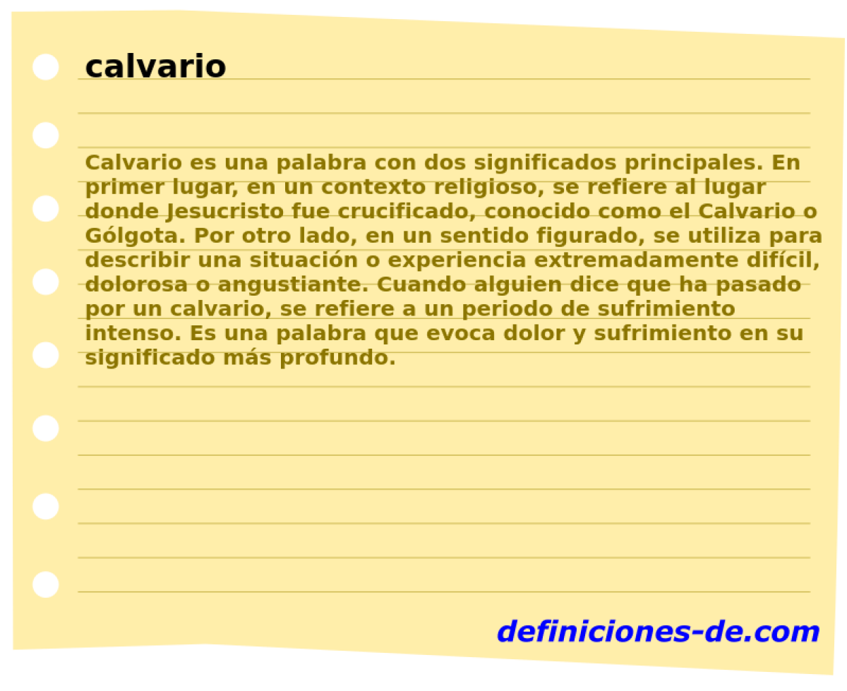 calvario 