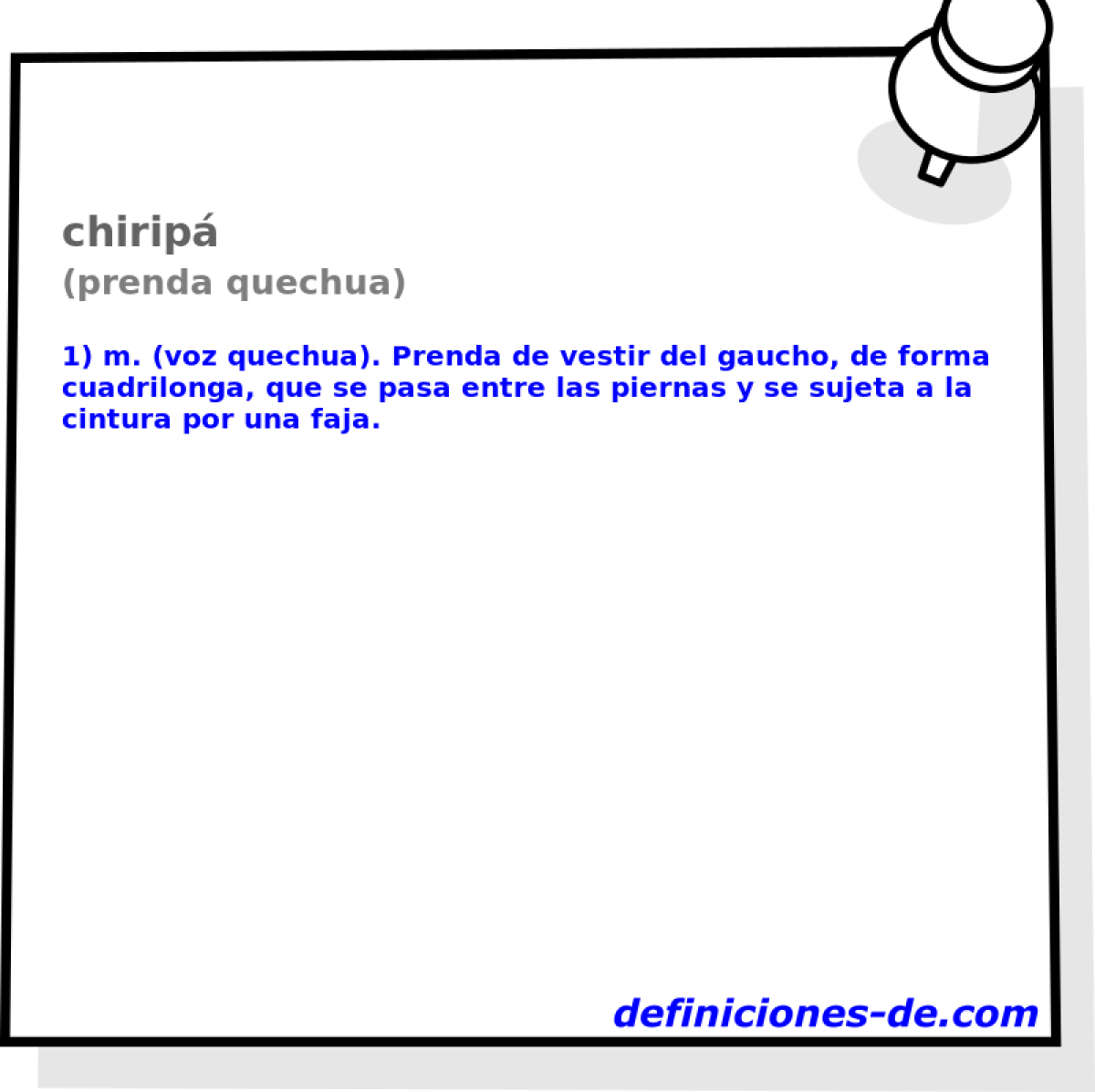 chirip (prenda quechua)
