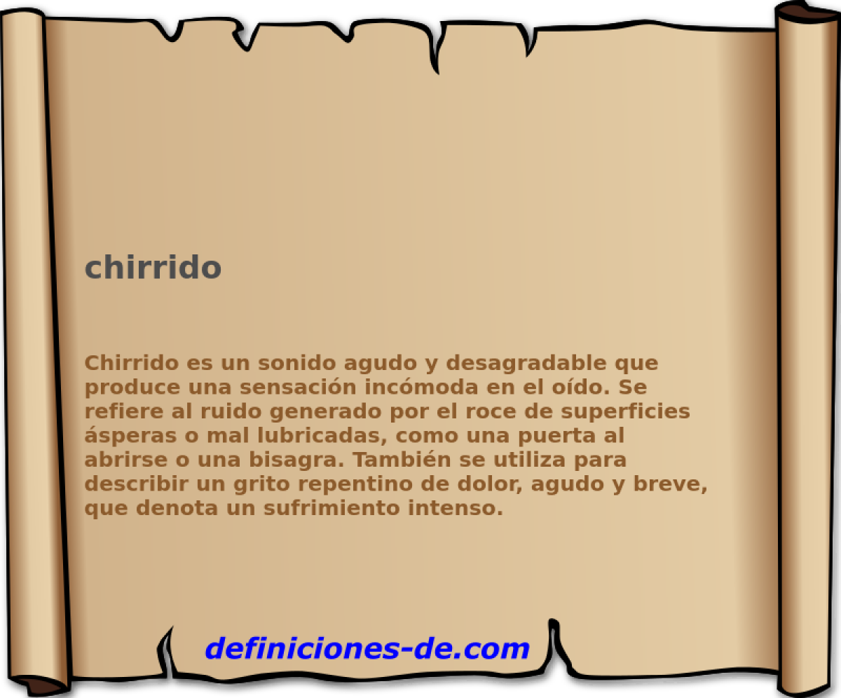 chirrido 