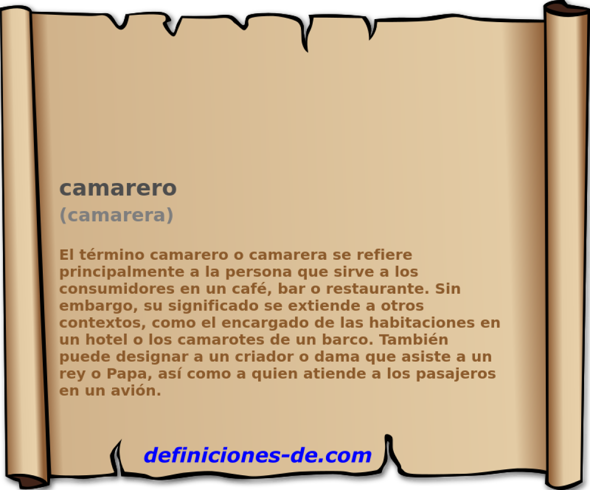 camarero (camarera)