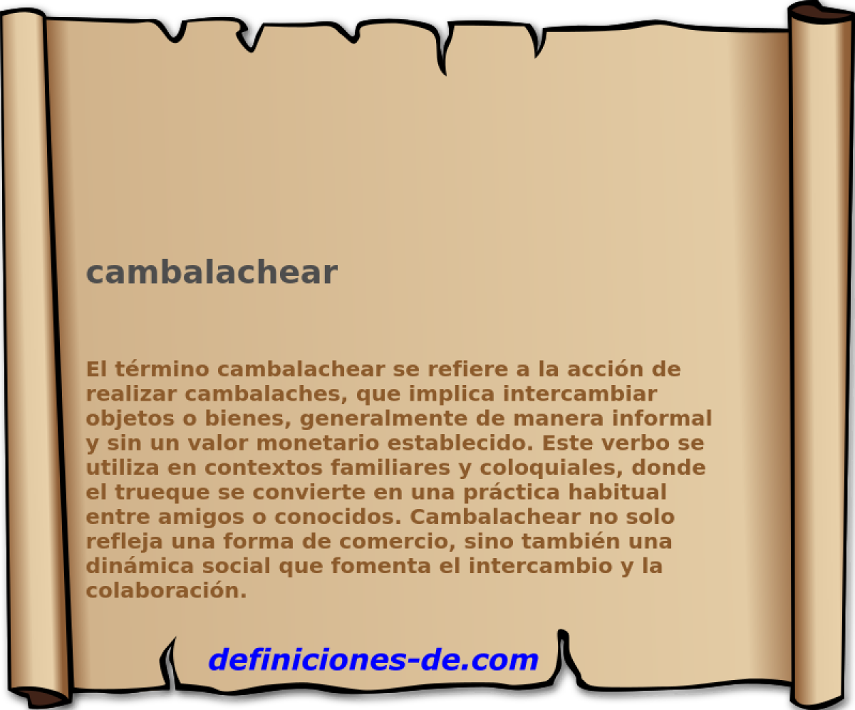 cambalachear 