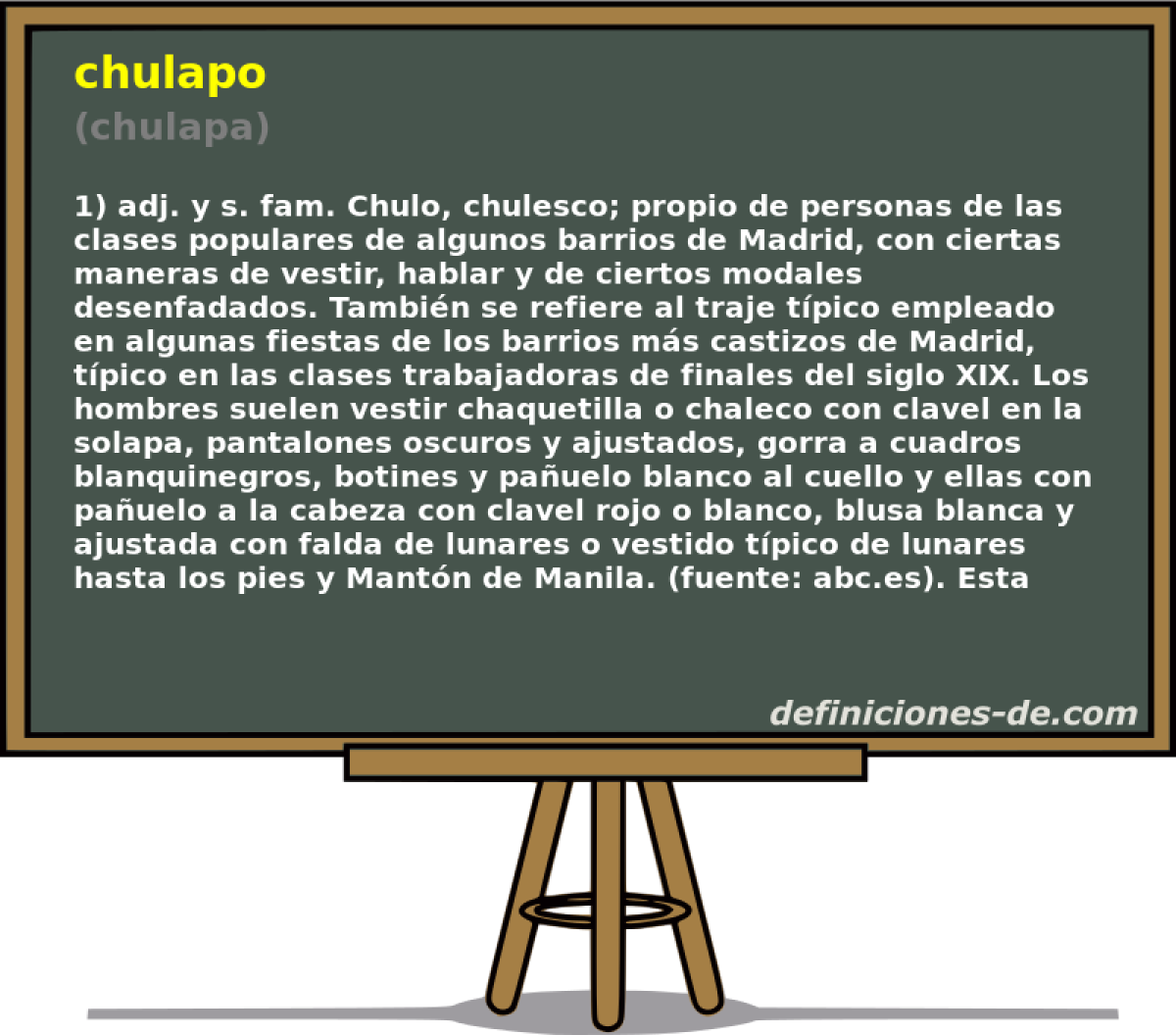 chulapo (chulapa)