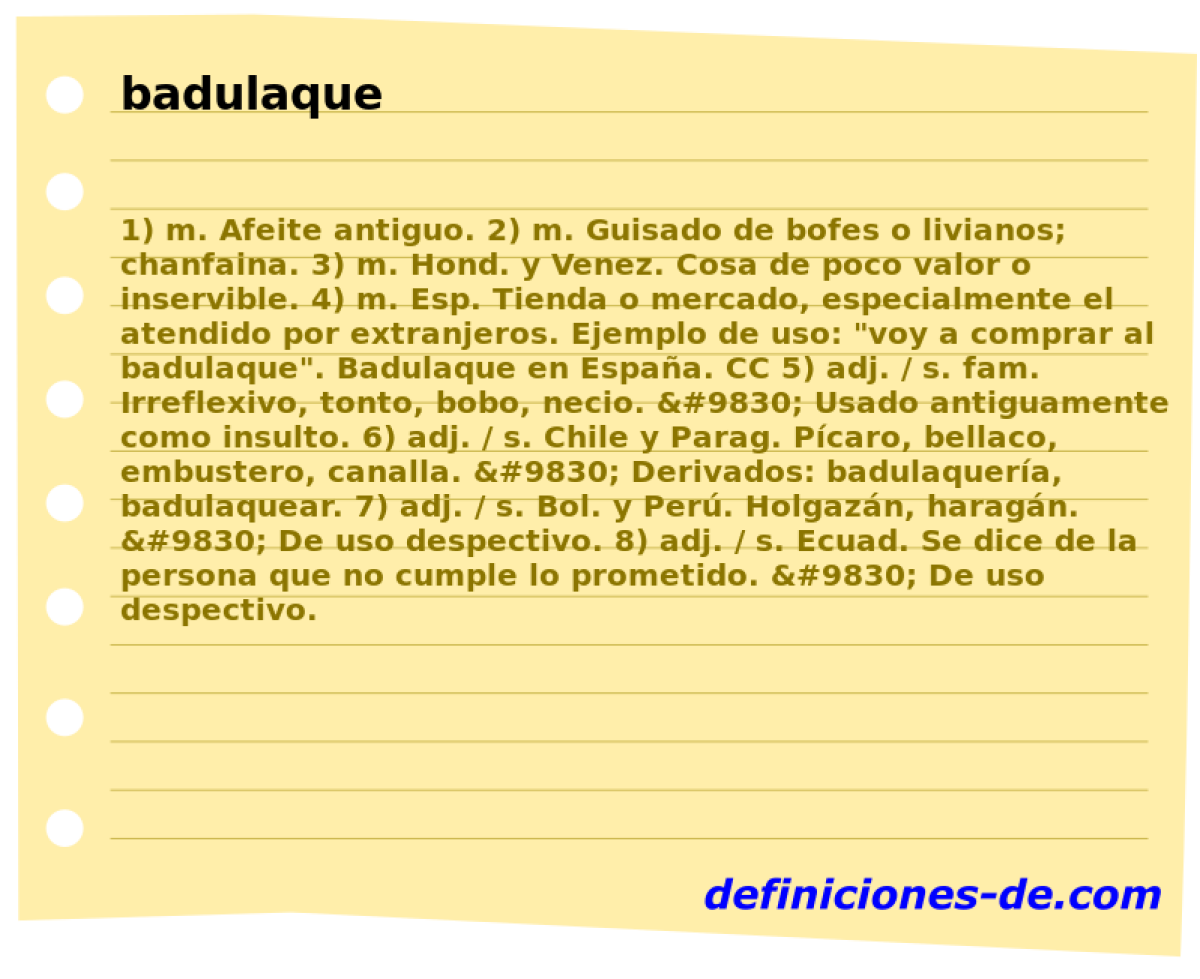 badulaque 