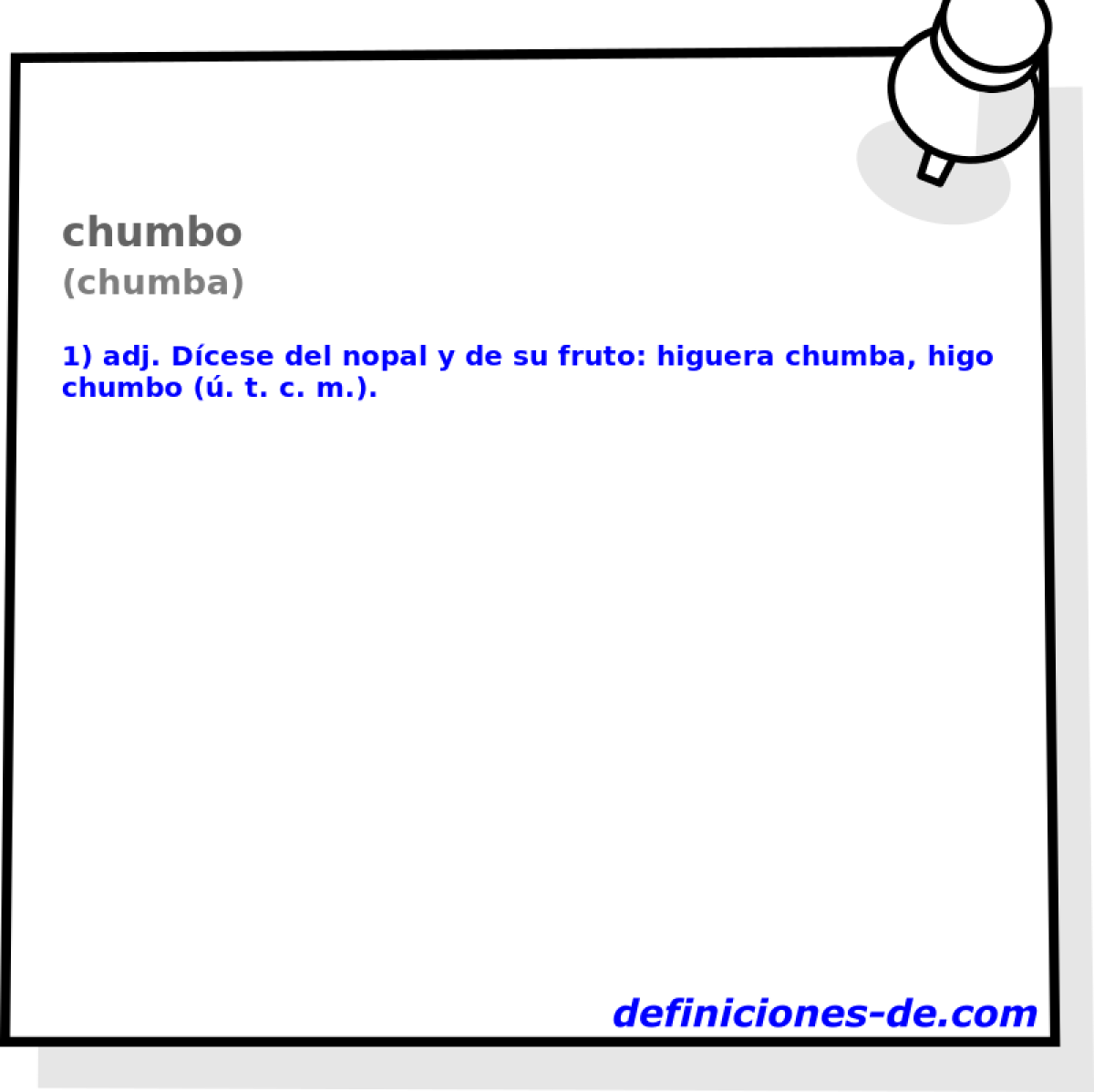 chumbo (chumba)