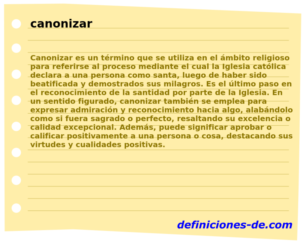 canonizar 