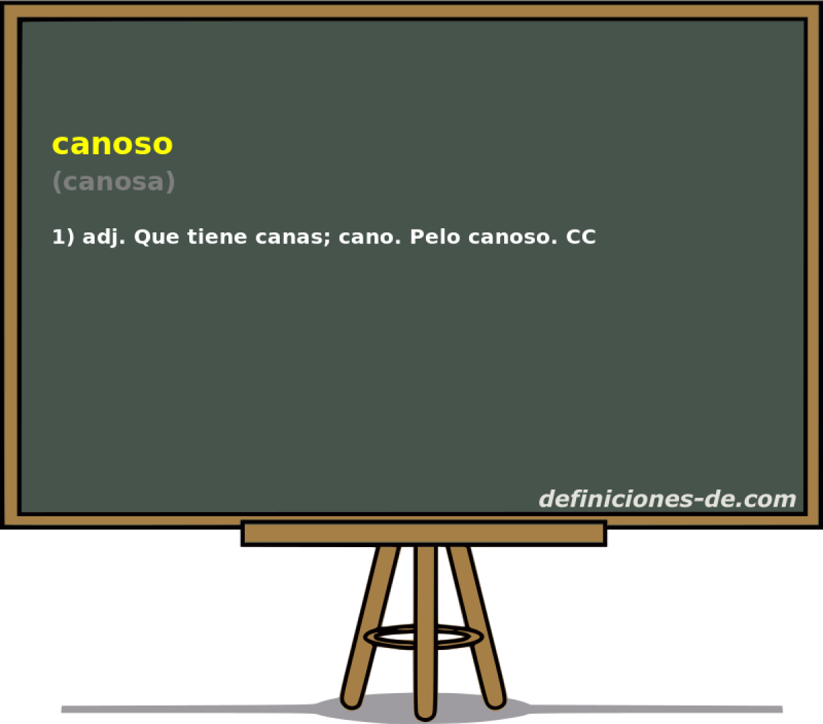canoso (canosa)