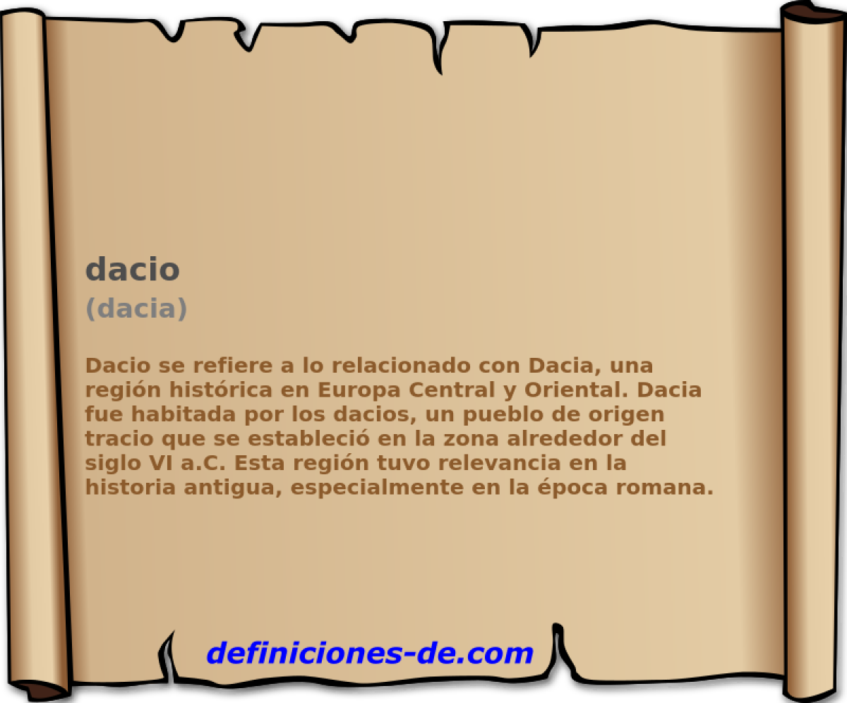 dacio (dacia)