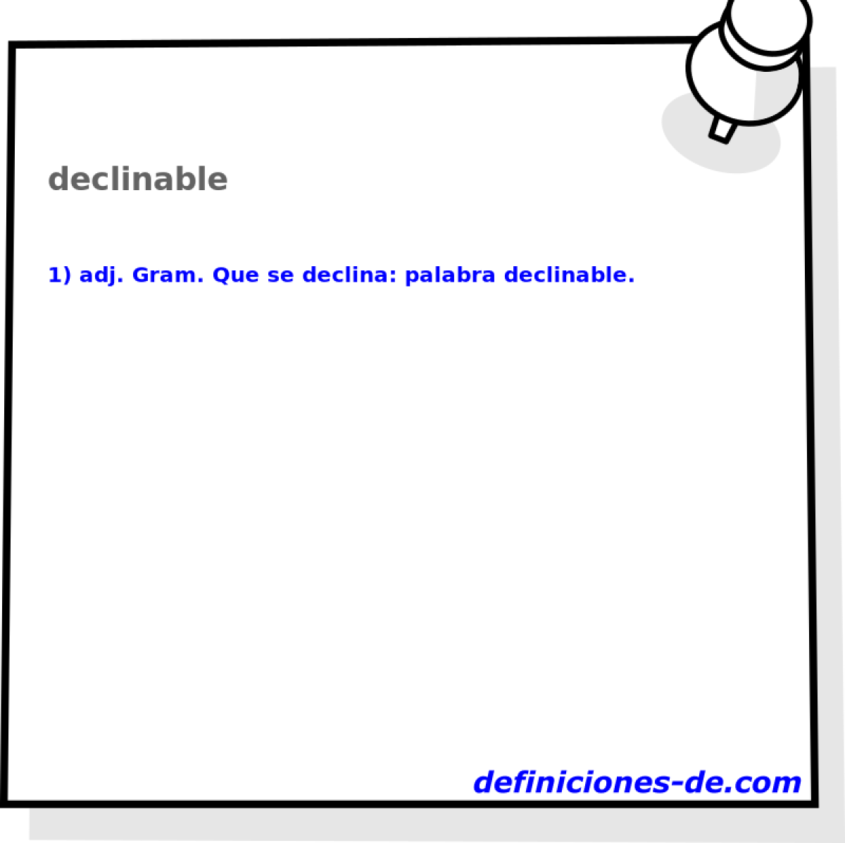 declinable 