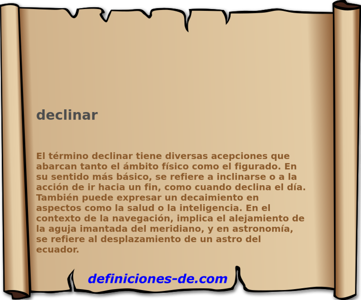 declinar 