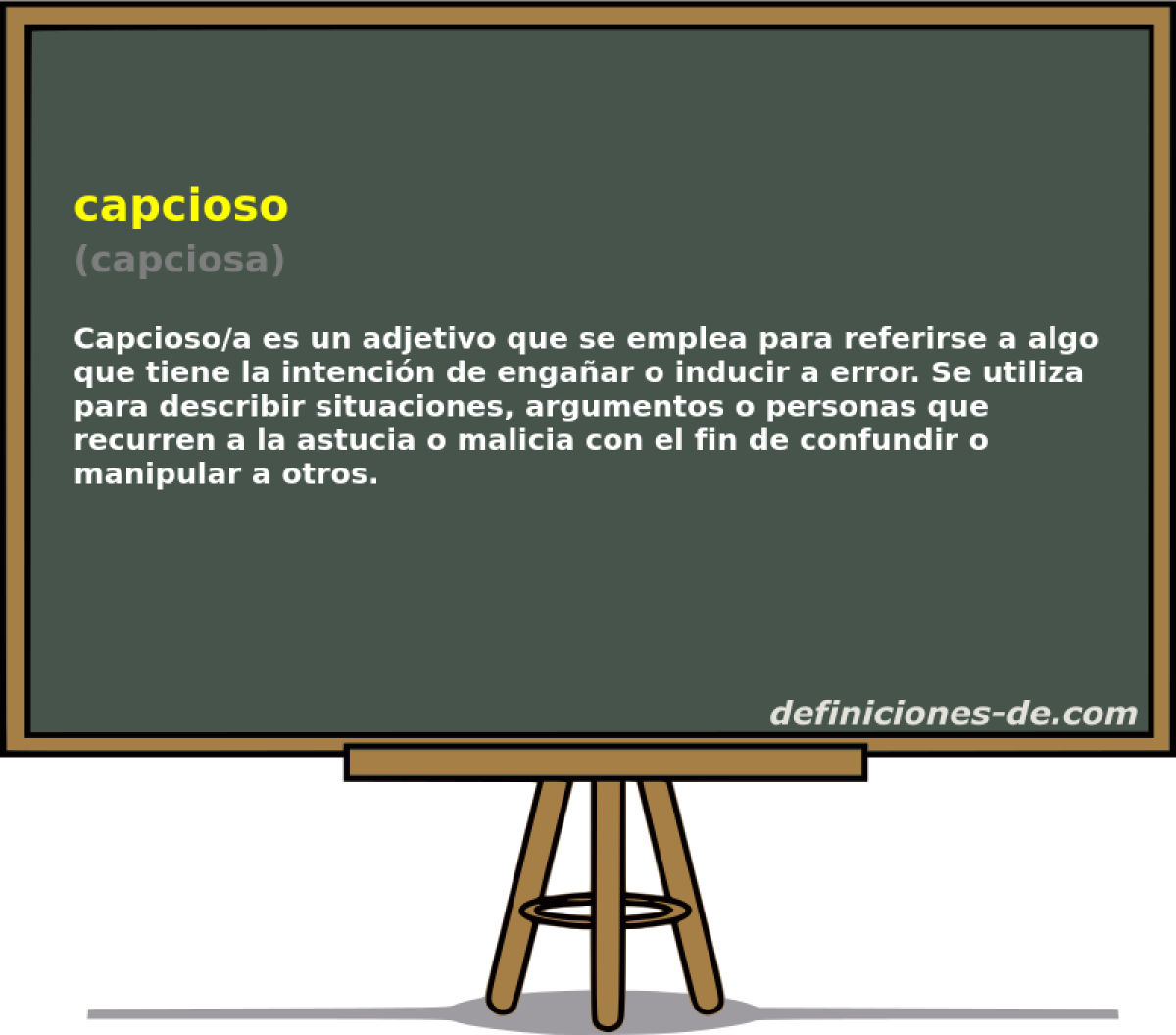 capcioso (capciosa)