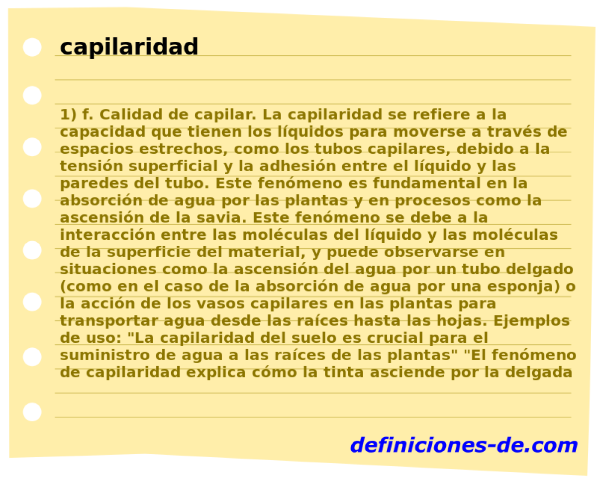 capilaridad 