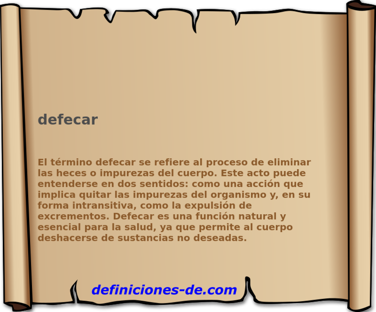 defecar 