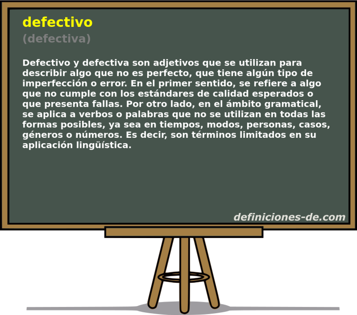 defectivo (defectiva)