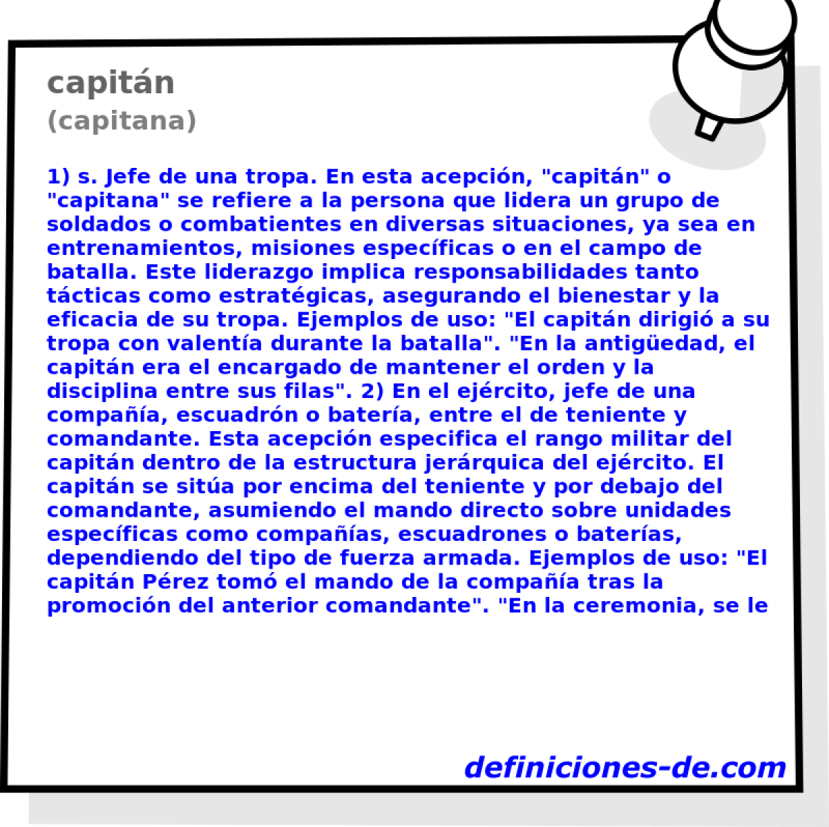 capitn (capitana)