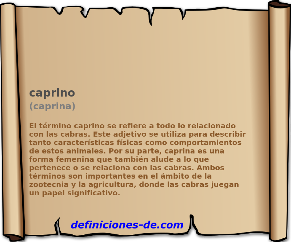 caprino (caprina)