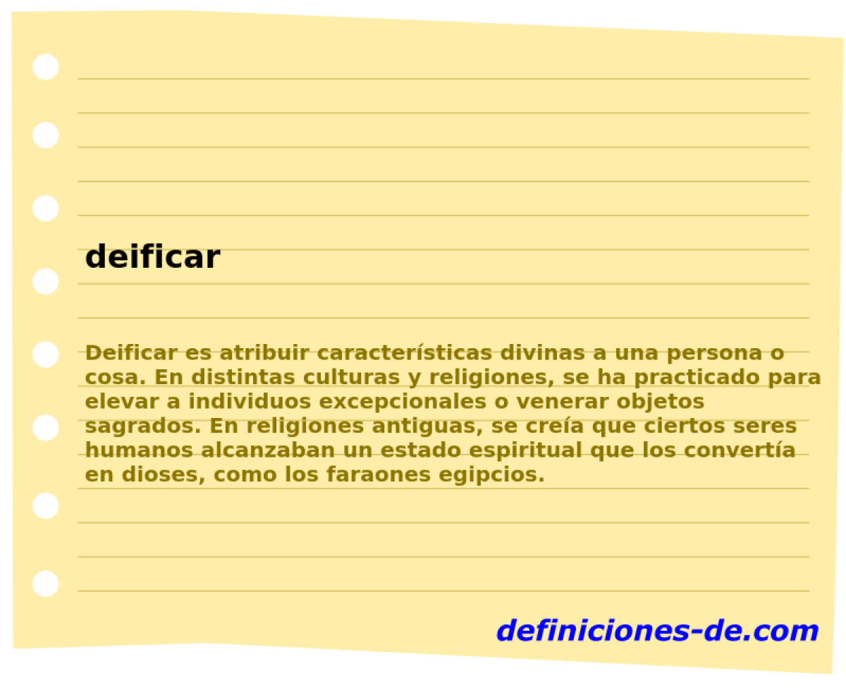 deificar 