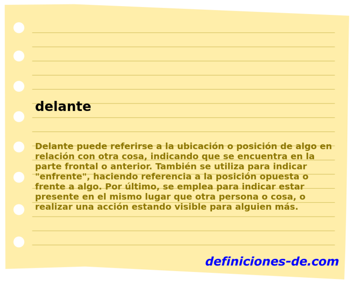 delante 