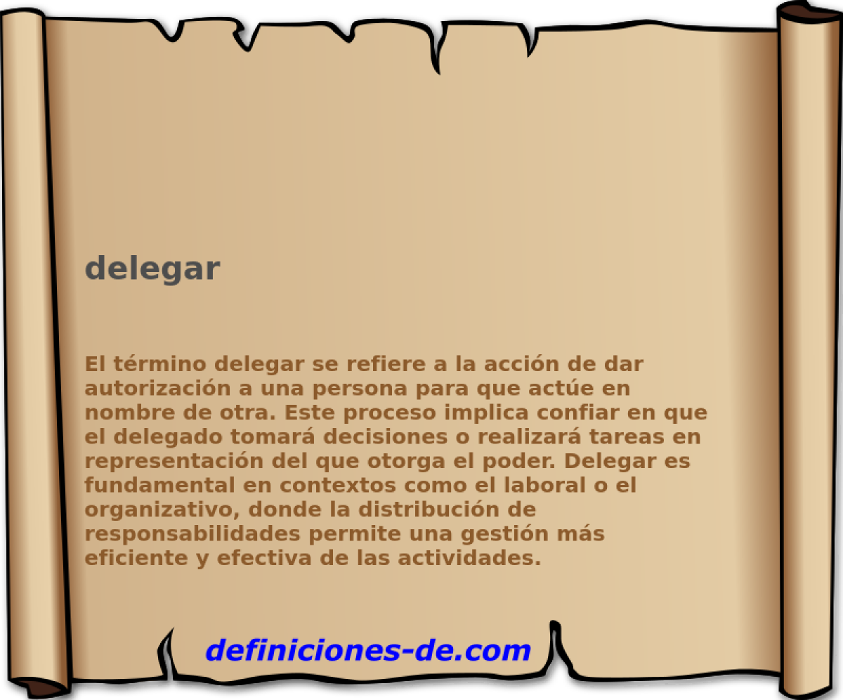 delegar 