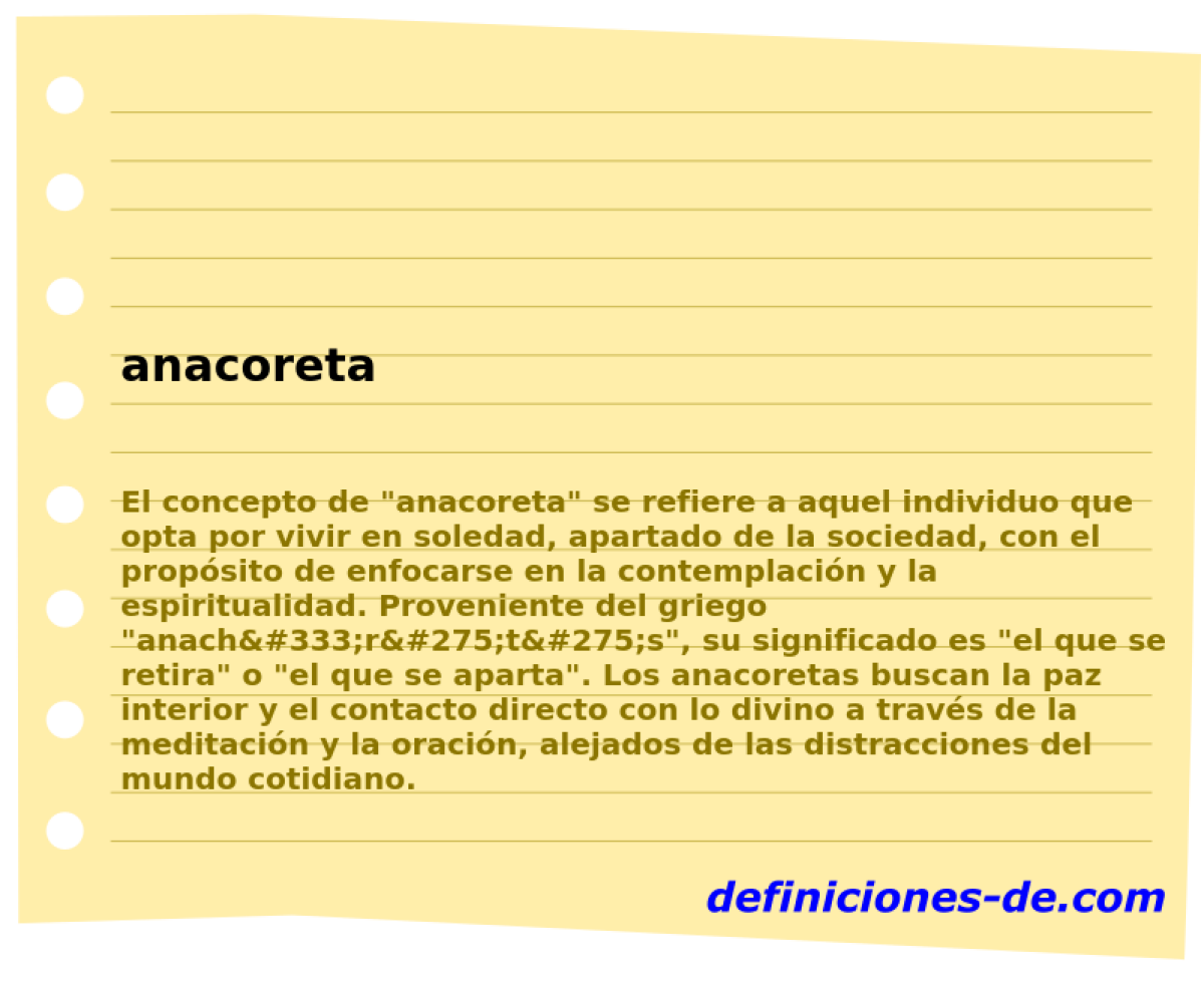 anacoreta 