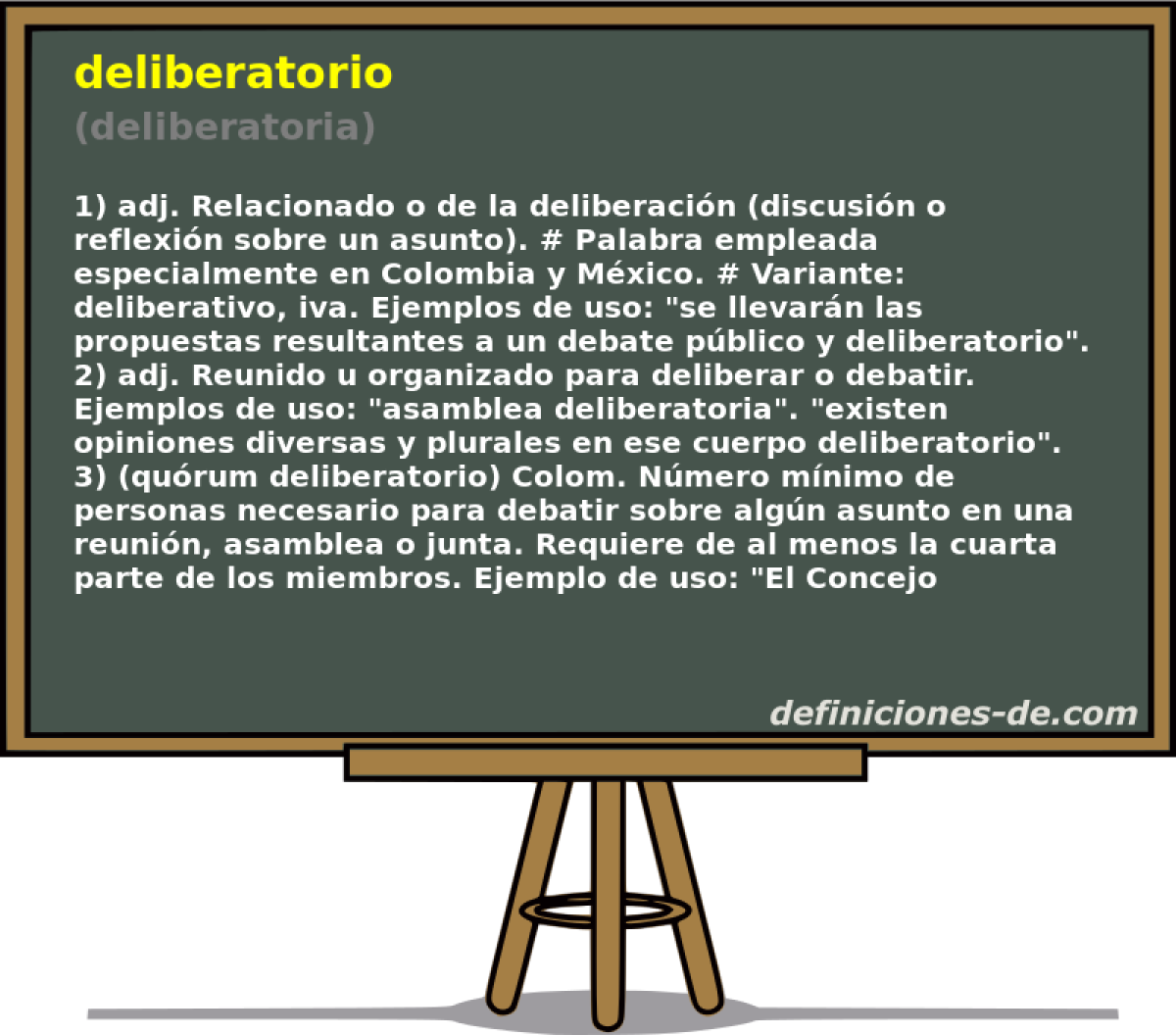deliberatorio (deliberatoria)