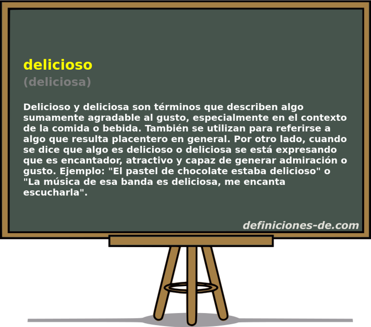 delicioso (deliciosa)