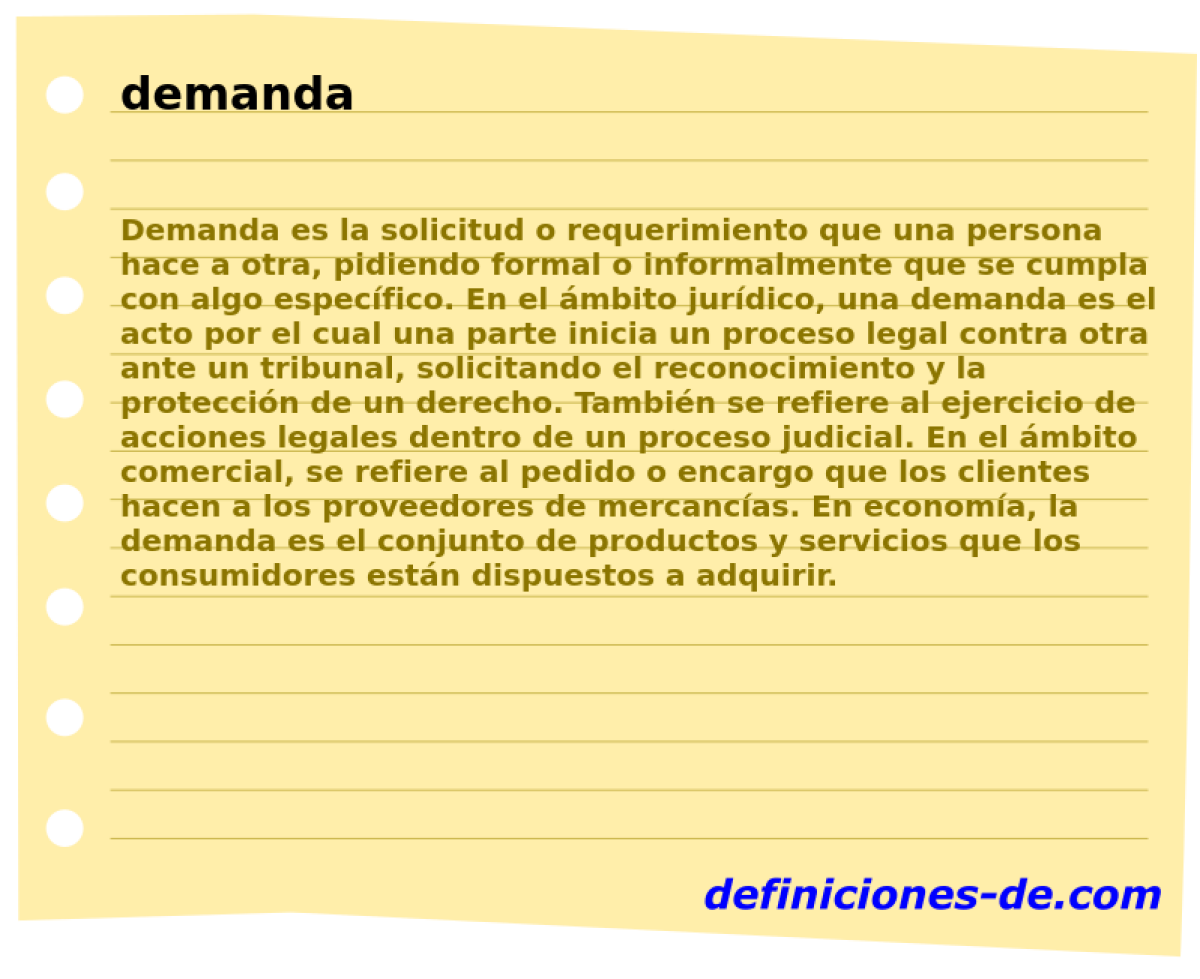 demanda 