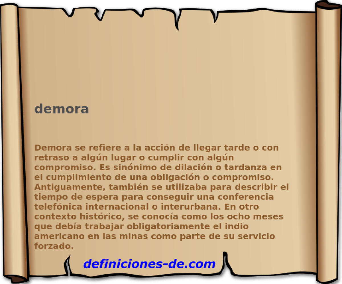 demora 