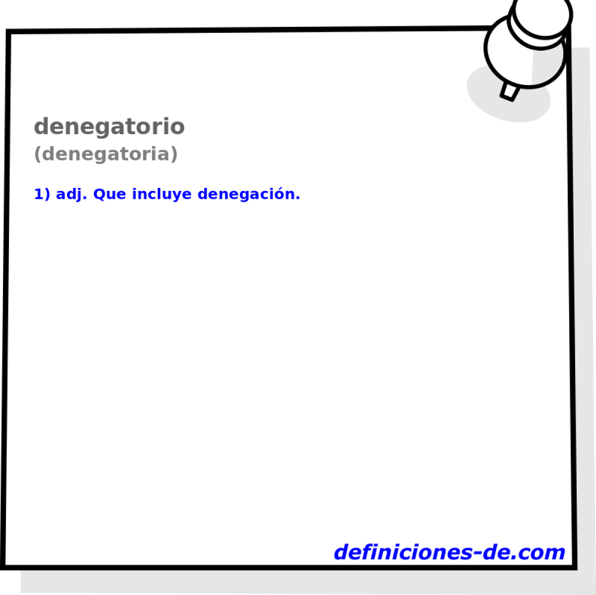 denegatorio (denegatoria)