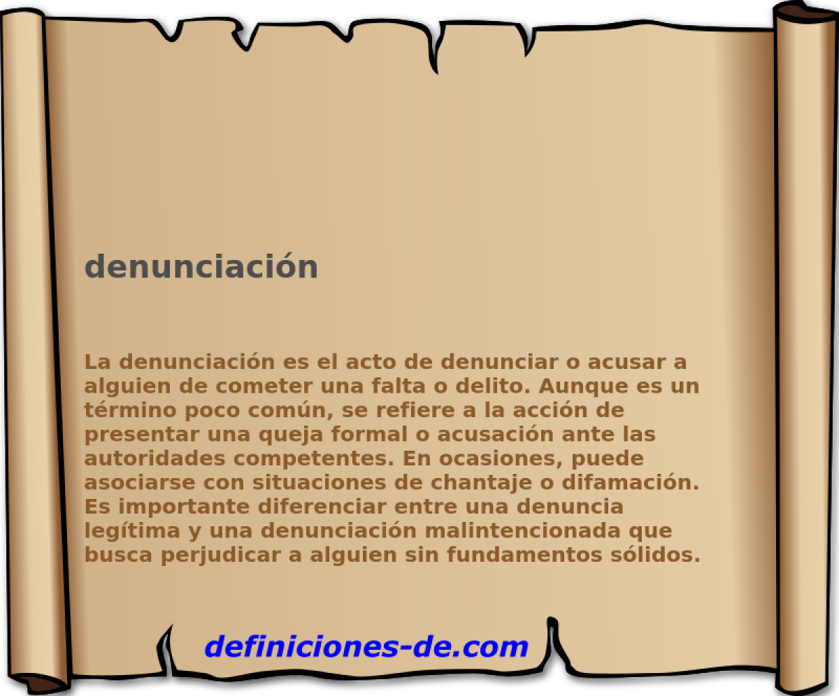 denunciacin 