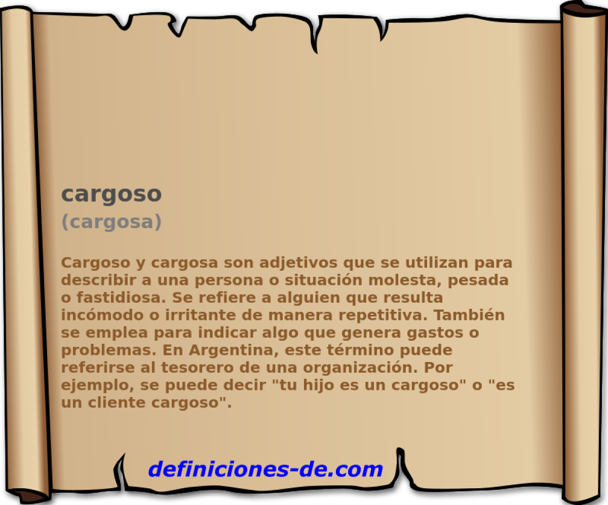 cargoso (cargosa)