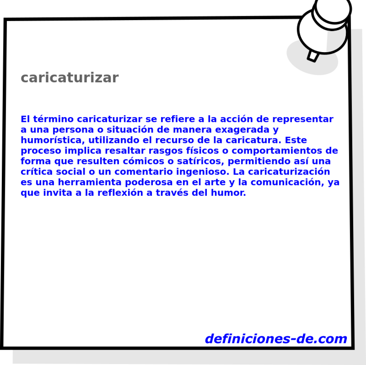 caricaturizar 