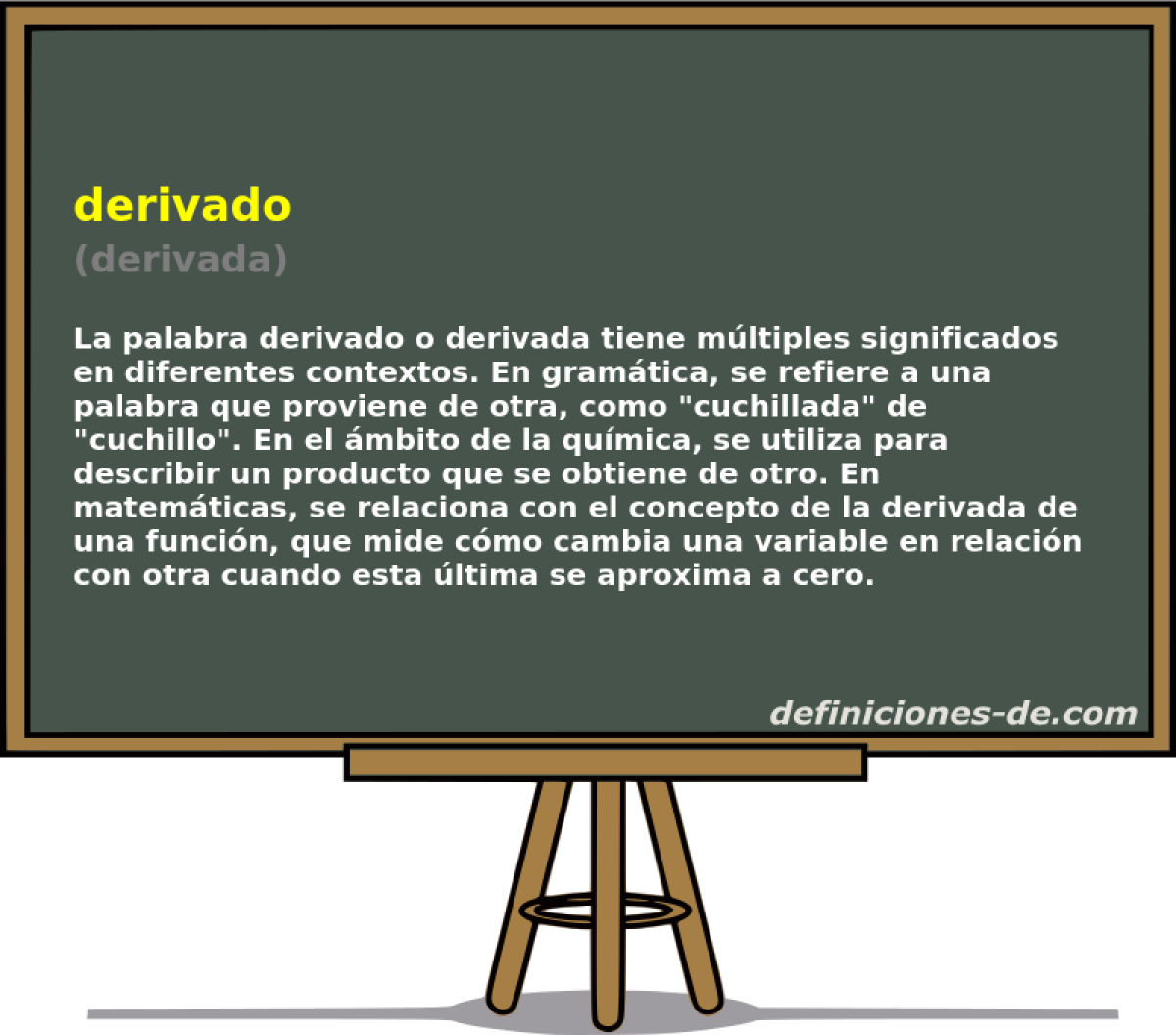 derivado (derivada)