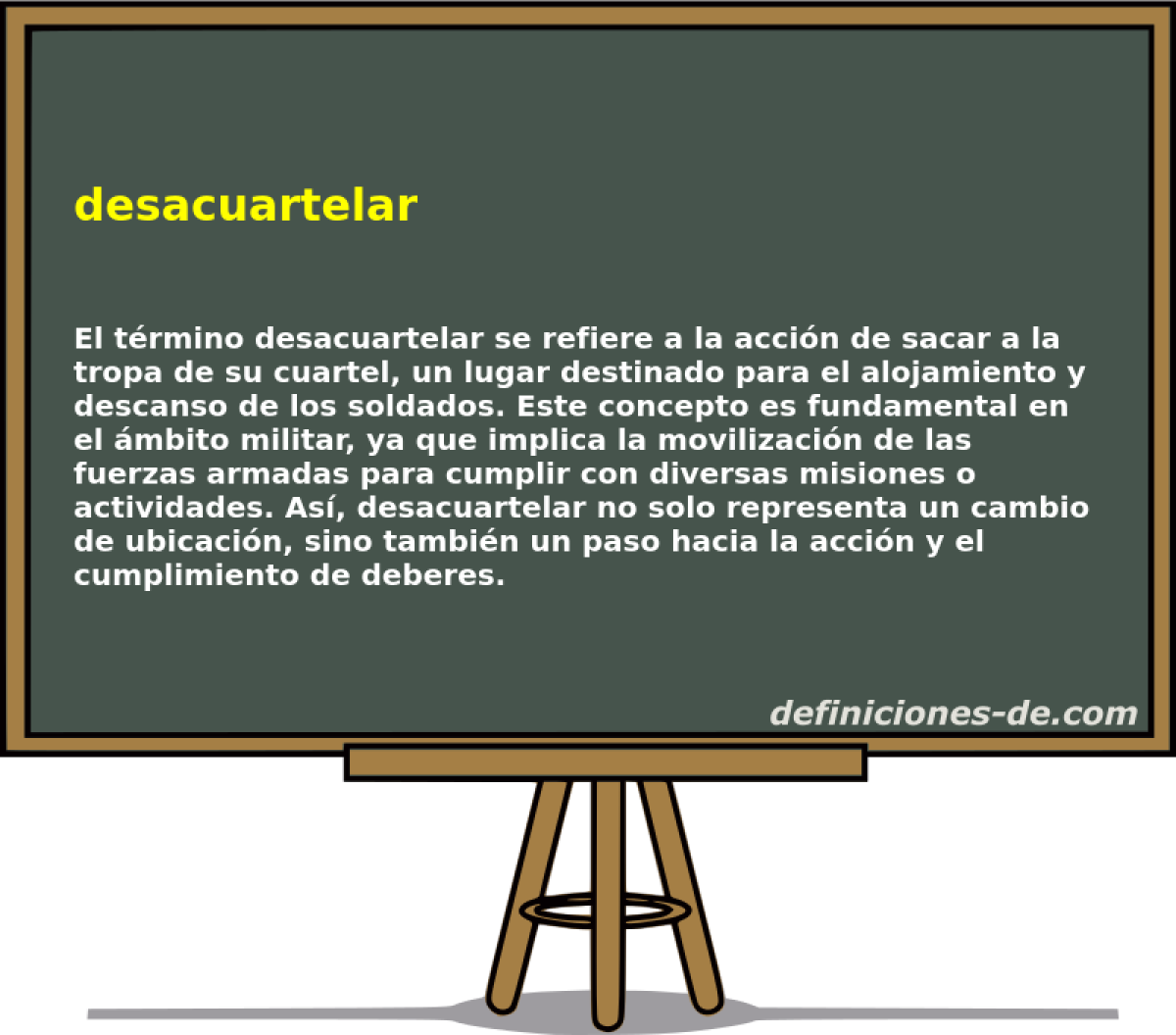 desacuartelar 