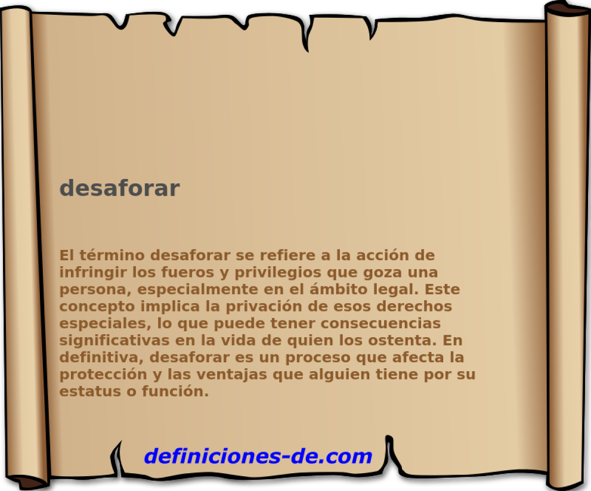 desaforar 