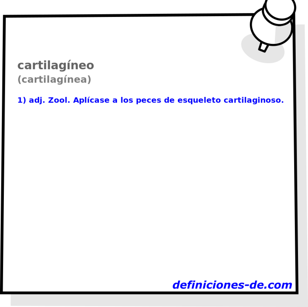 cartilagneo (cartilagnea)