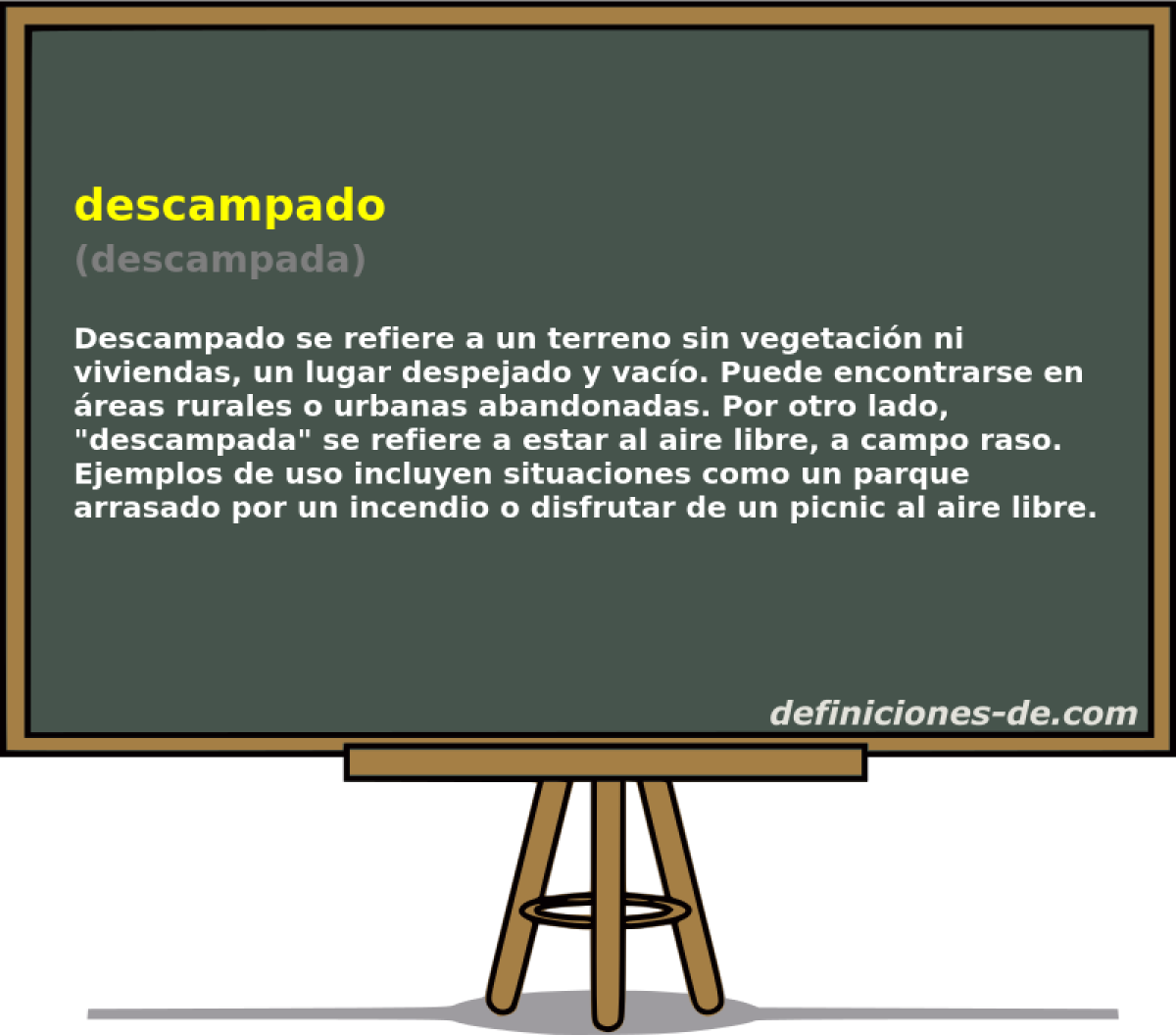 descampado (descampada)