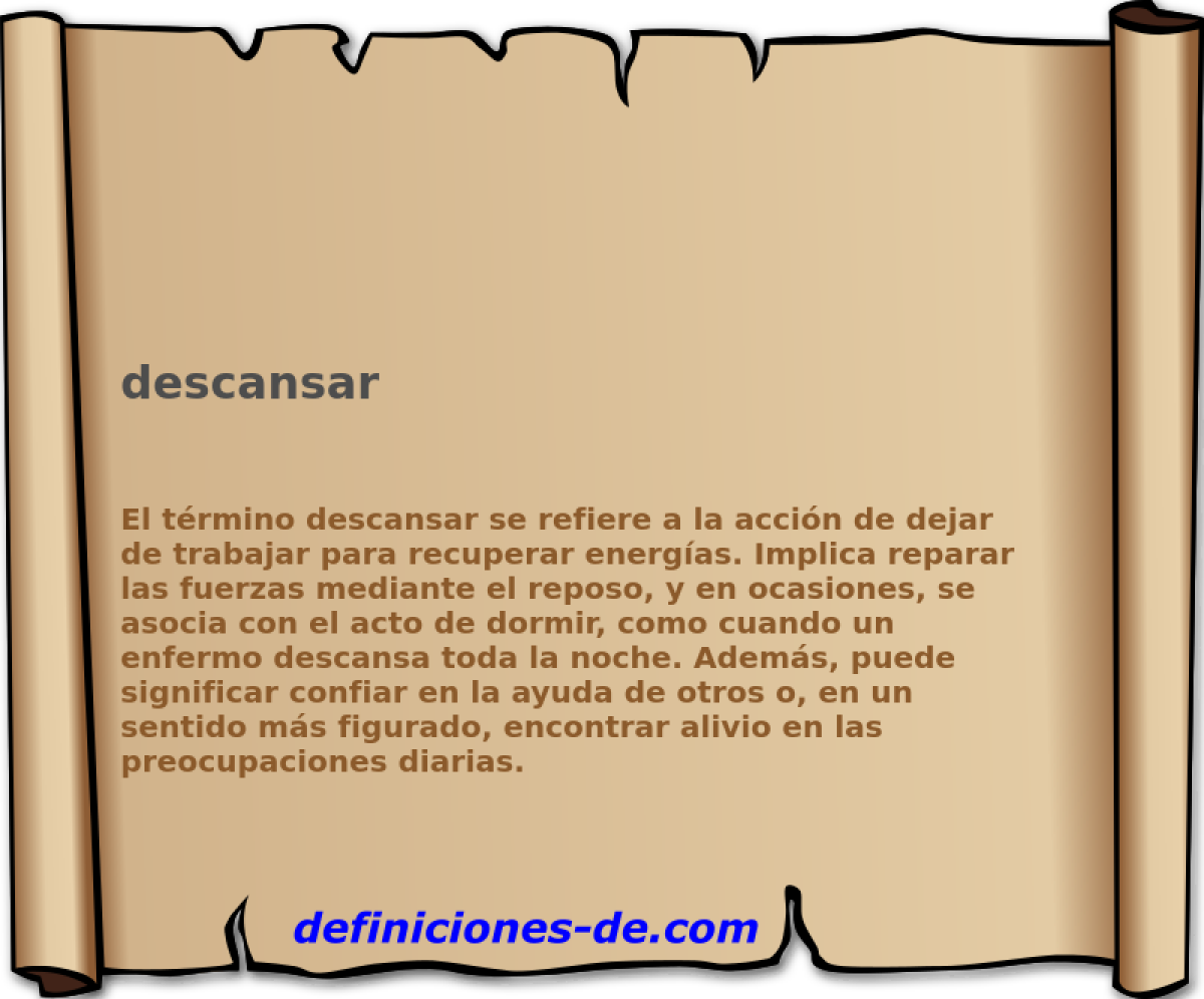 descansar 