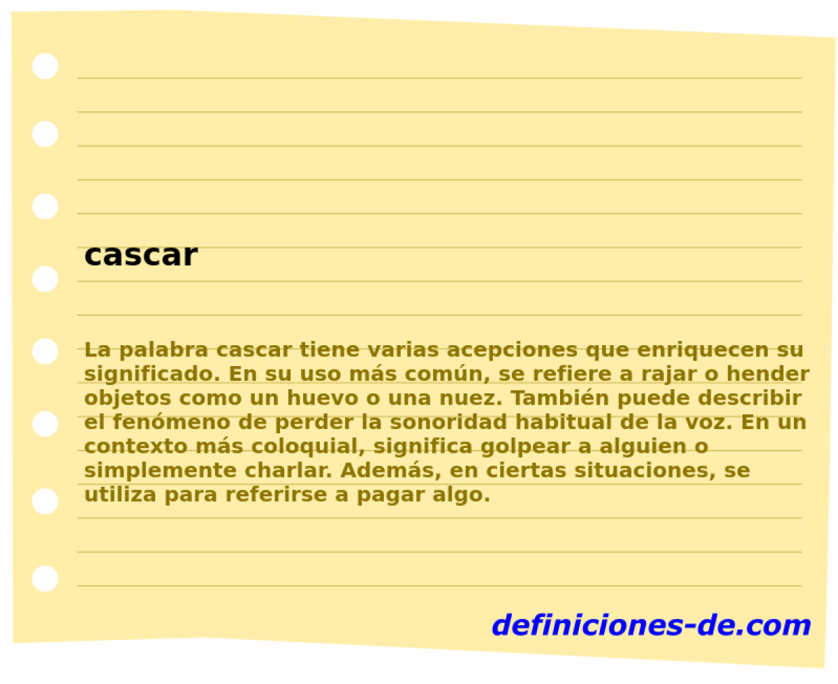 cascar 