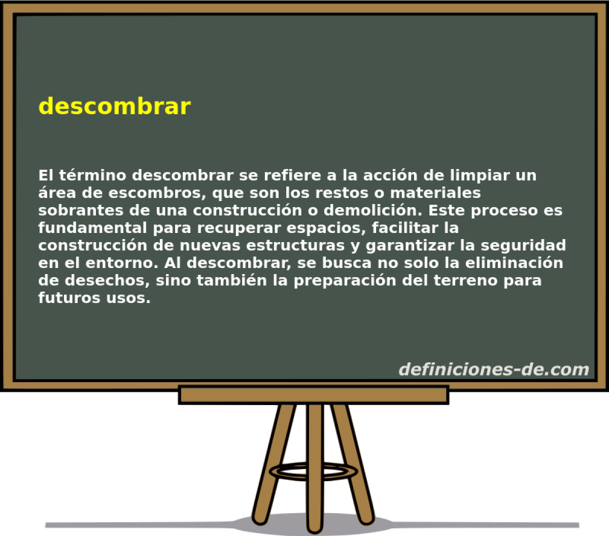 descombrar 