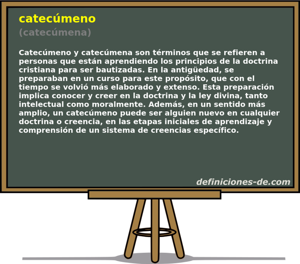 catecmeno (catecmena)