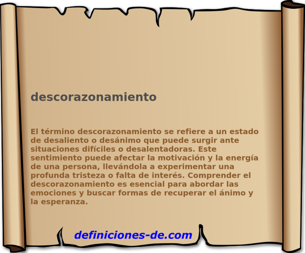 descorazonamiento 