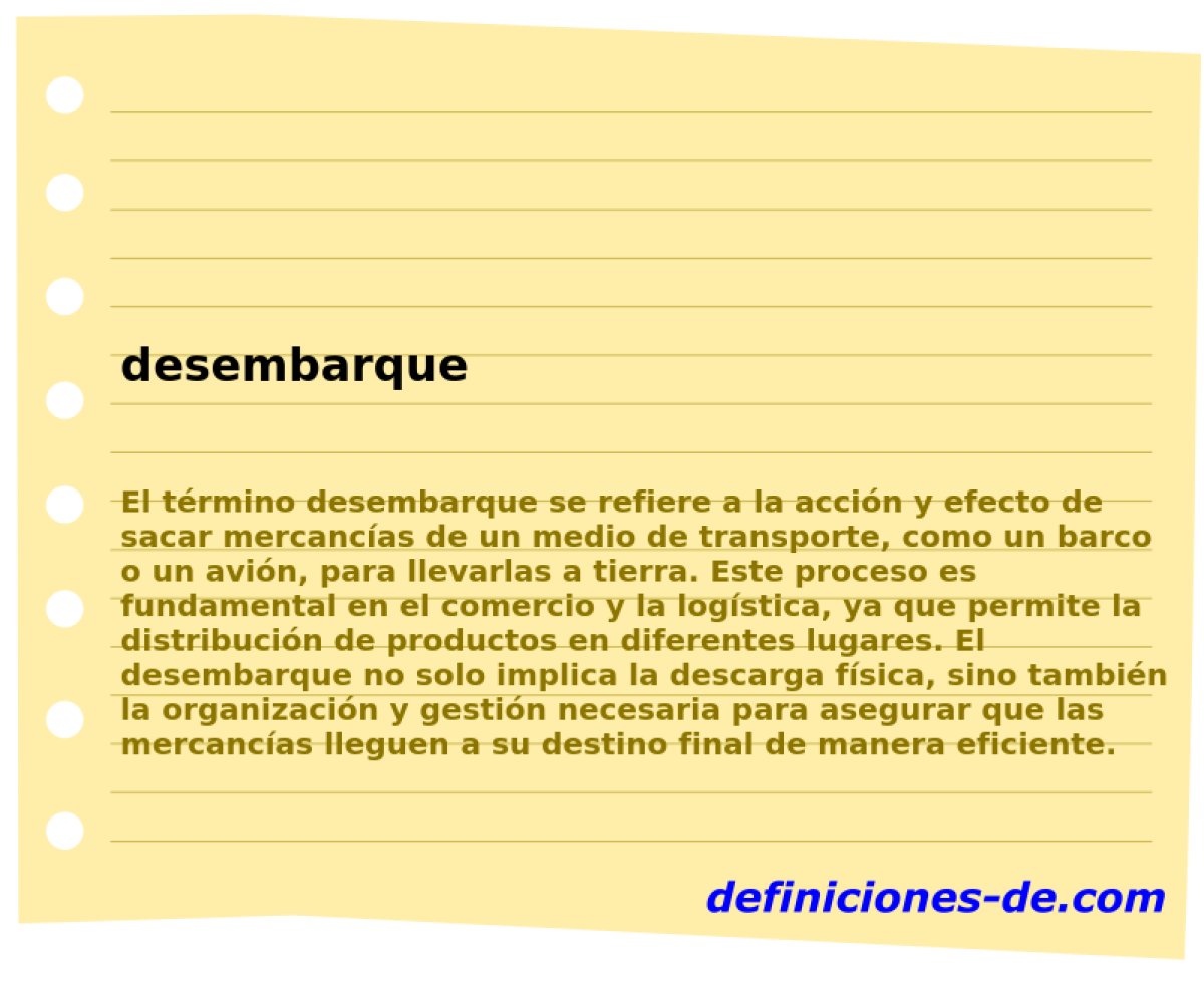 desembarque 