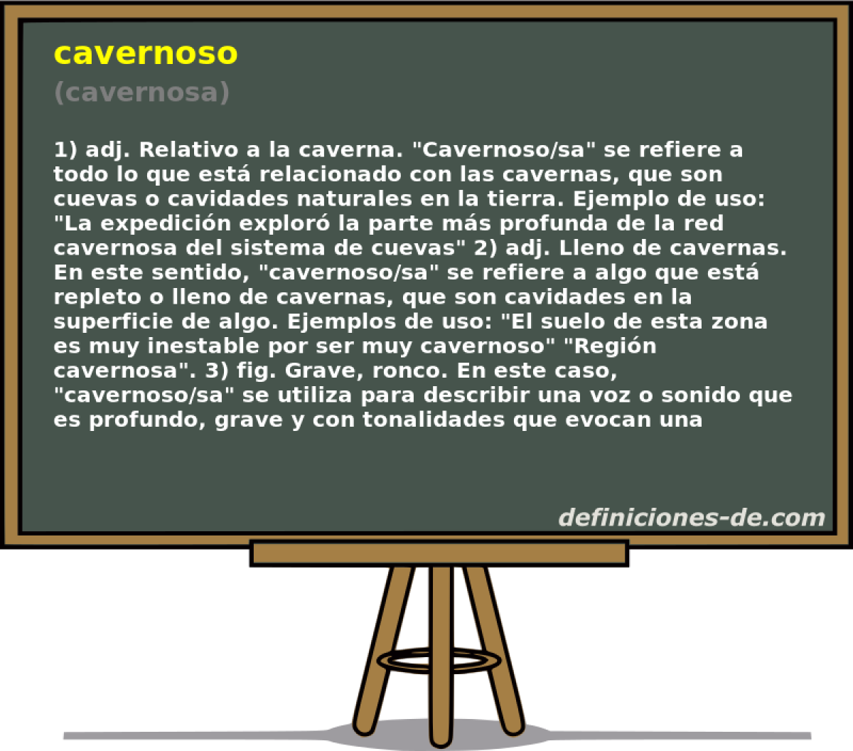 cavernoso (cavernosa)