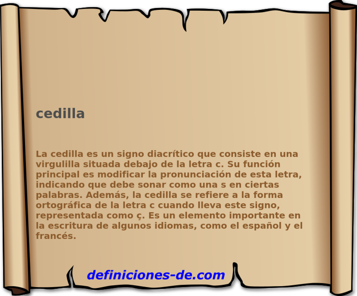 cedilla 