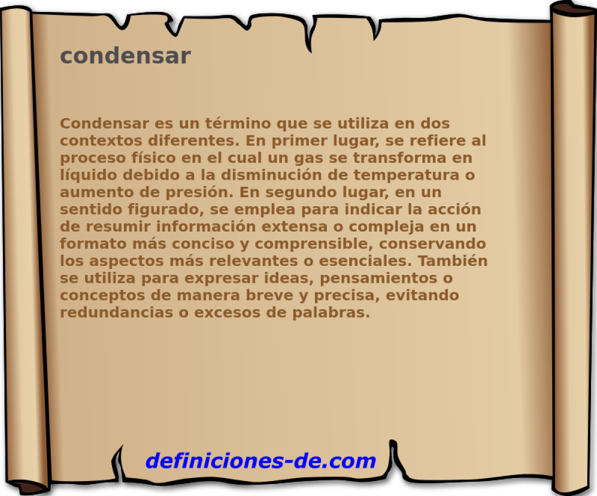 condensar 