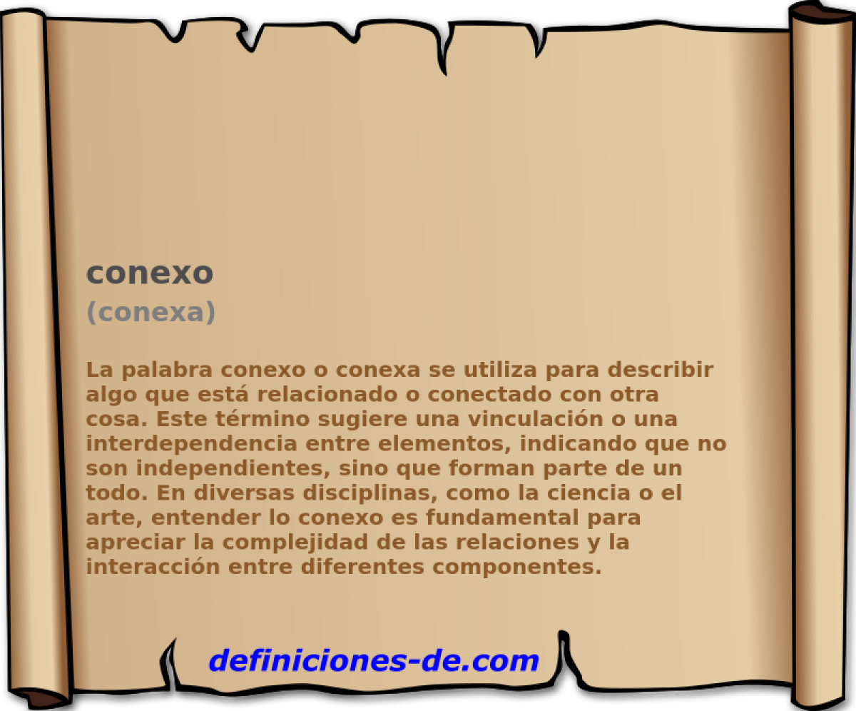 conexo (conexa)