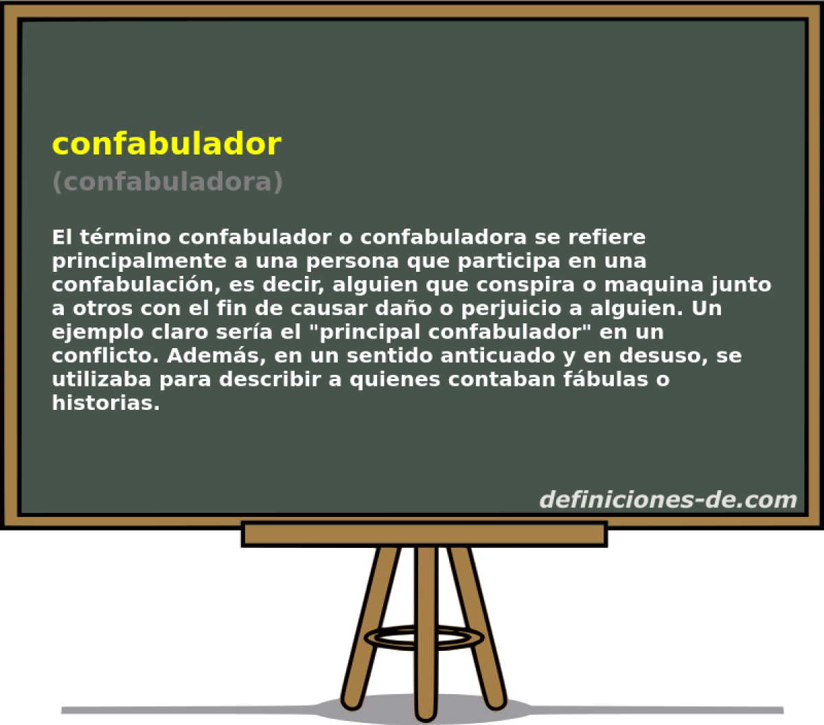 confabulador (confabuladora)