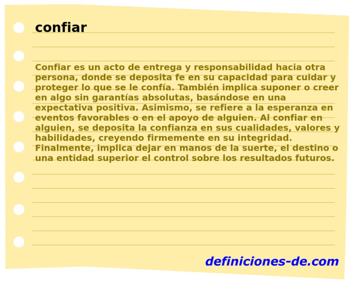 confiar 