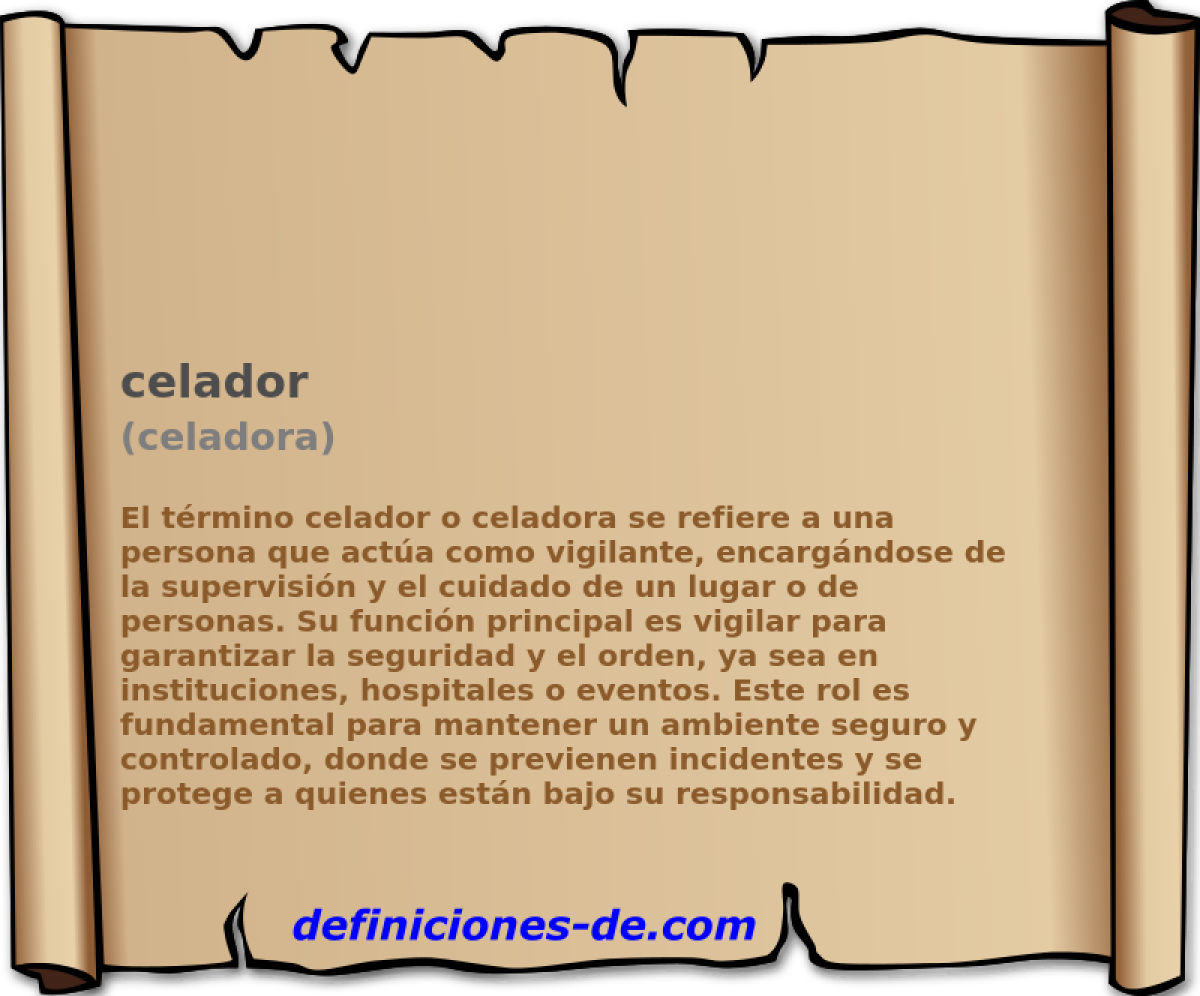 celador (celadora)